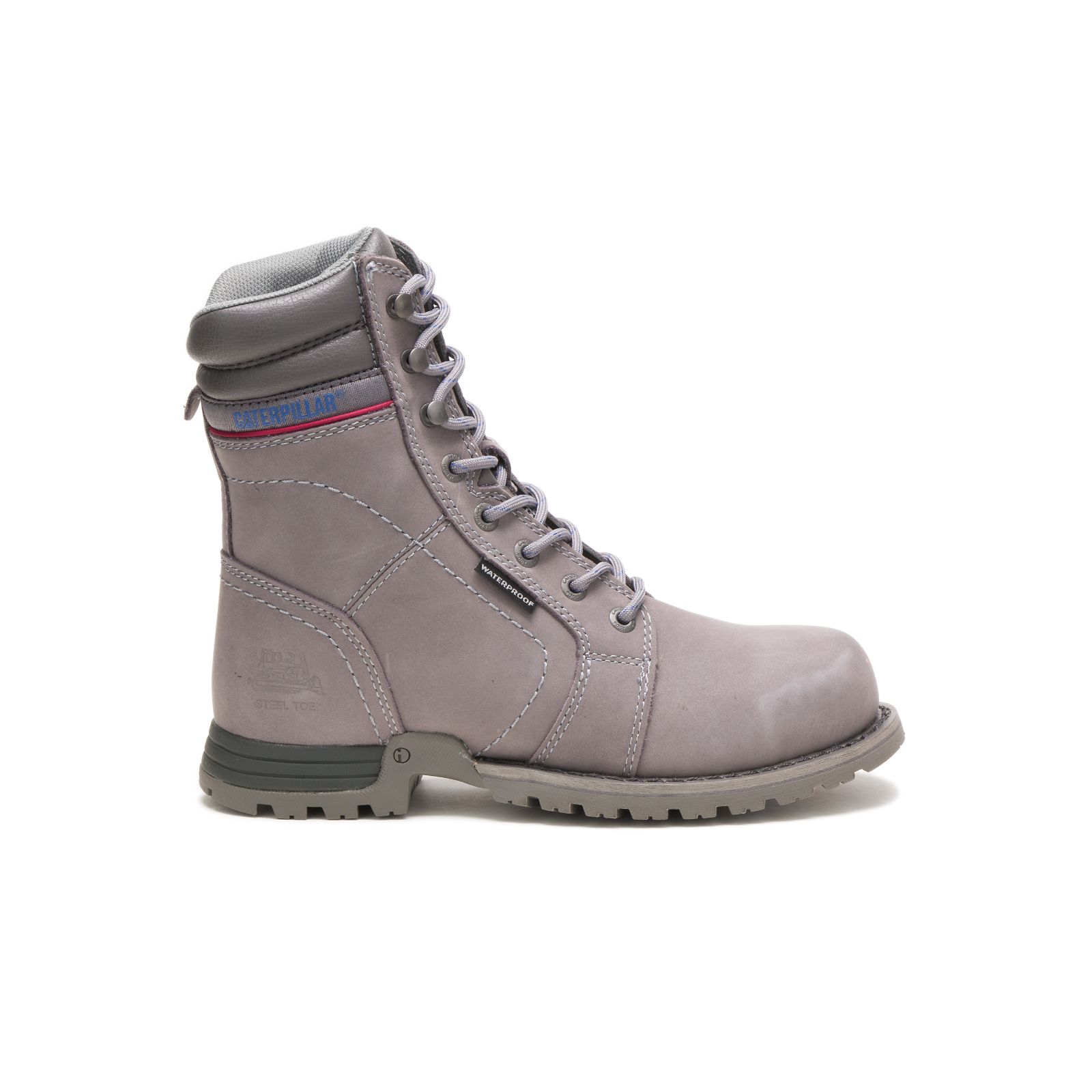 Caterpillar Echo Waterproof Steel Toe - Womens Steel Toe Boots - Grey - NZ (738RYNCAL)